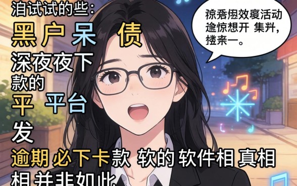 我试了那些黑户呆账深夜下款的平台，发现逾期必下款的软件真相并非如此