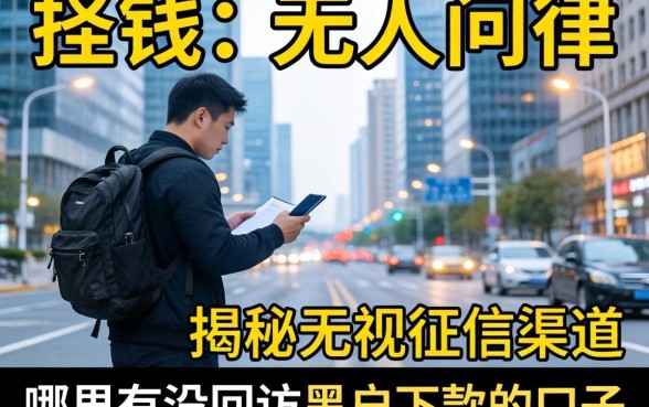 急需用钱却无人问津？揭秘无视征信的渠道，哪里有没回访黑户下款的口子？