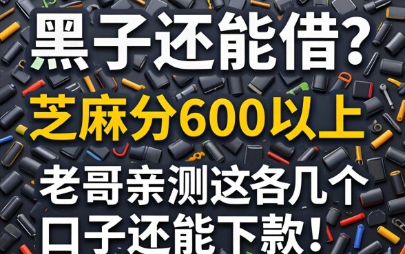 征信黑了还能借吗？芝麻分600以上，老哥亲测这几个口子还能下款！