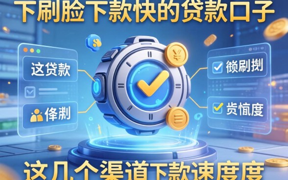 揭秘不刷脸下款快的贷款口子，这几个渠道下款速度惊人