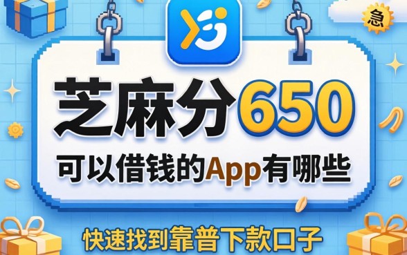 芝麻分650可以借钱的app有哪些?急用钱时如何快速找到靠谱的下款口子?