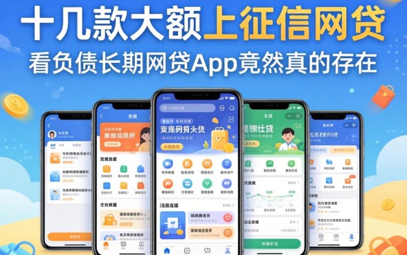 我试了十几款大额上征信的网贷，发现不看负债的长期网贷app竟然真的存在