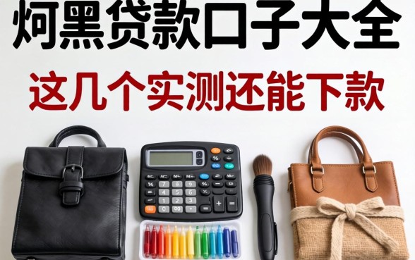 整理了一份网黑贷款口子大全，这几个实测还能下款