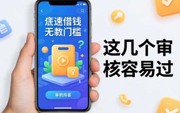 手机快速借钱无门槛的软件，这几个审核容易过