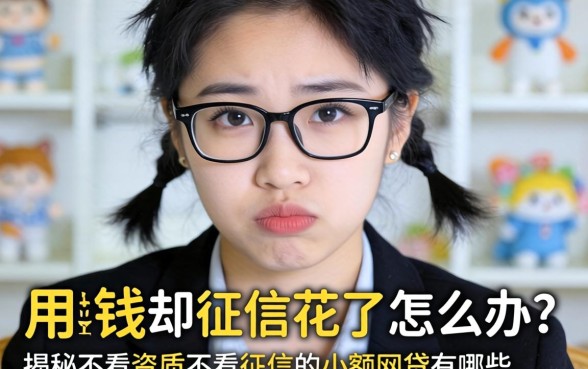 急用钱却征信花了怎么办？揭秘不看资质不看征信的小额网贷有哪些，这五个平台或许能救急