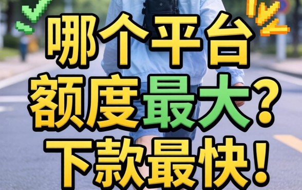 急需用钱求推荐！哪个平台额度最大、下款最快？