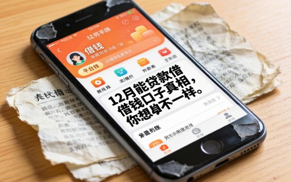 我翻烂了手机借钱都有哪些平台可以借，发现12月能贷款的口子真相和你想的不一样