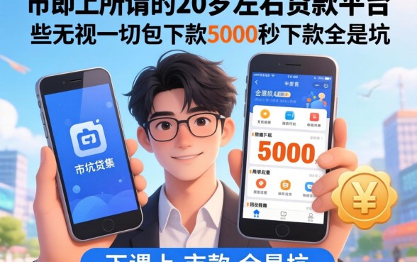 我试了市面上所谓的20岁左右贷款平台，那些无视一切包下款5000秒下款的软件全是坑