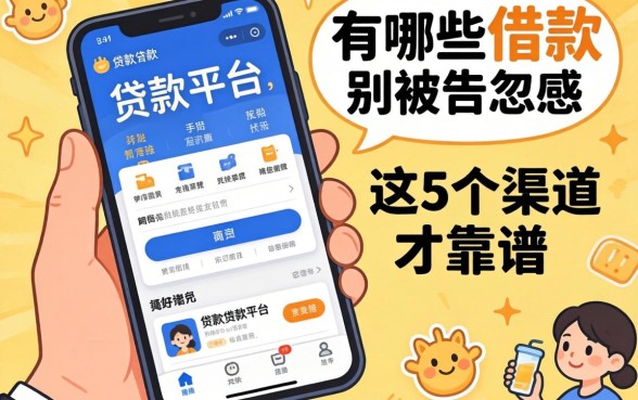 小贷款平台有哪些可以借款的?别被广告忽悠,这5个渠道才靠谱