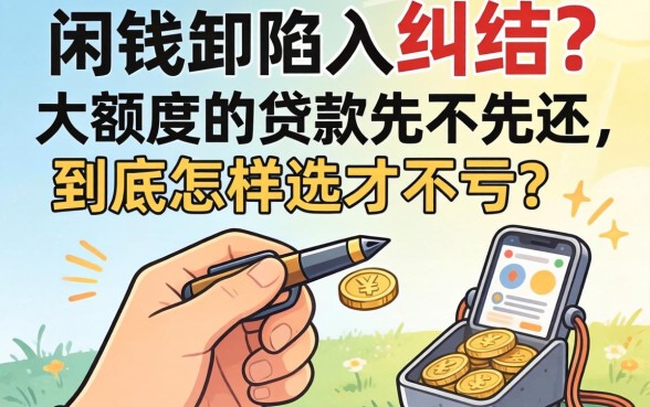 手握闲钱却陷入纠结？大额度的贷款先不先还，到底怎样选才不亏？