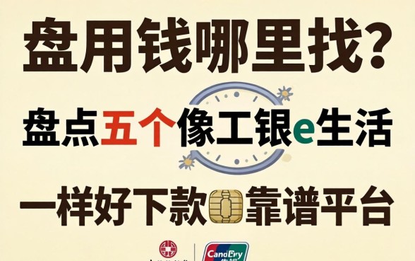 急用钱哪里找？盘点五个像工银e生活一样好下款的靠谱平台