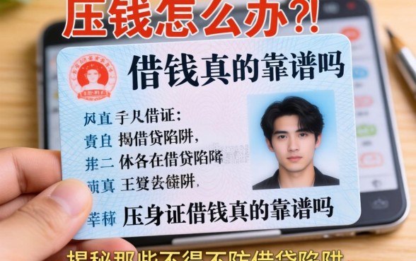 急需用钱怎么办?压身份证借钱真的靠谱吗?揭秘那些不得不防的借贷陷阱