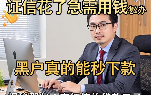 征信花了急需用钱怎么办?黑户真的能秒下款吗?揭秘那些不查征信的贷款口子