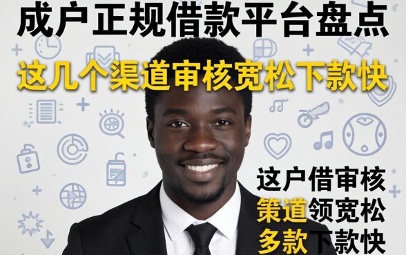 黑户正规借款平台盘点：这几个渠道审核宽松下款快