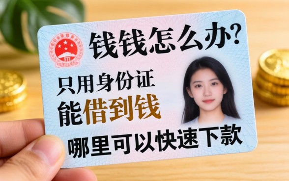 急需用钱怎么办？只用身份证能借到钱吗？哪里可以快速下款？