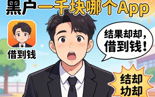 我试遍了全网,黑户一千块哪个app可借到钱,结果却让人意外