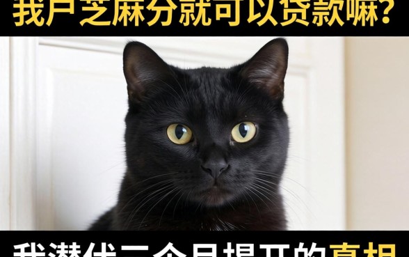 黑户芝麻分就可以贷款嘛？我潜伏三个月揭开的真相