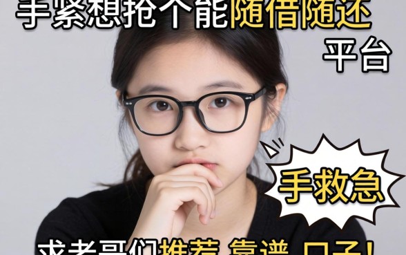 手头紧想找个能随借随还的平台救急，求老哥们推荐几个靠谱的口子！