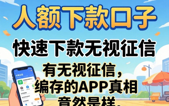 我翻遍了2026大额下款口子，发现快速下款无视征信的app真相竟然是这样