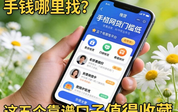 急需用钱哪里找?手机网贷门槛低的有哪些平台?这五个靠谱口子值得收藏