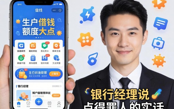 黑户借钱额度大点的手机软件?银行经理说点得罪人的实话