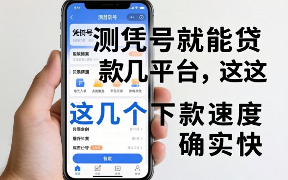实测凭手机号就能贷款的平台，这几个下款速度确实快