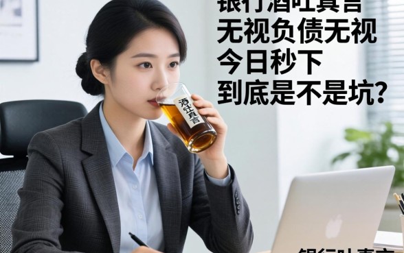 银行经理酒后吐真言：无视负债无视今日秒下，到底是不是坑？