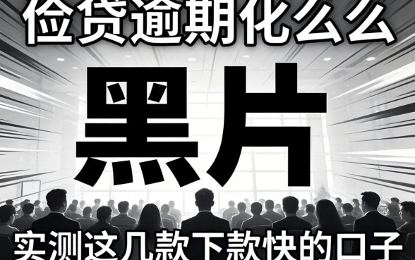 小贷逾期是黑户么？实测这几款下款快的口子