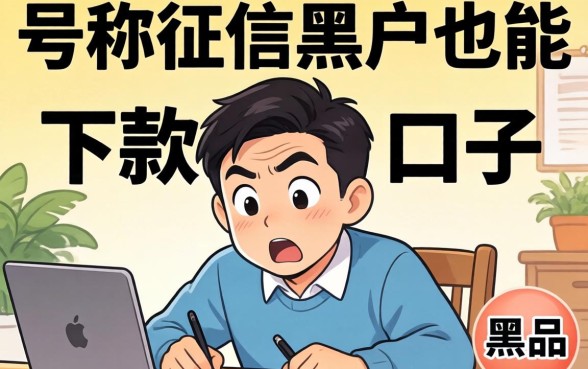 我试了那些号称征信黑户也能下款的口子，结果有点意外