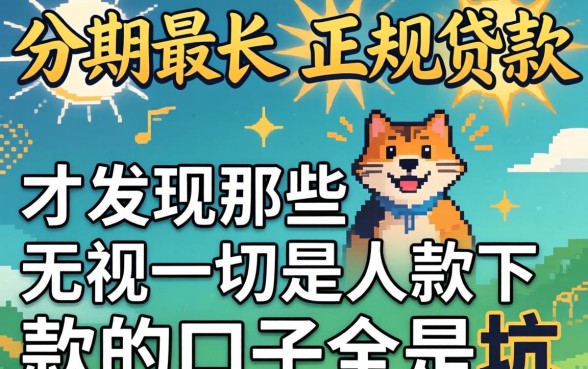 我借了分期最长的正规贷款，才发现那些无视一切是人就下款的口子全是坑