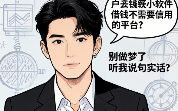 黑户有哪个软件借钱不需要信用的平台？别做梦了，听我说句实话