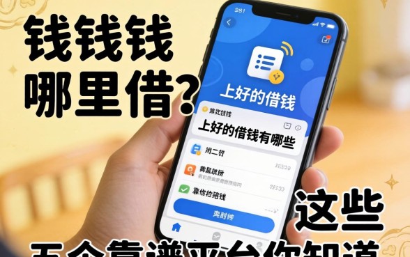 急需用钱哪里借？手机上好的借钱软件有哪些？这五个靠谱平台你知道吗？