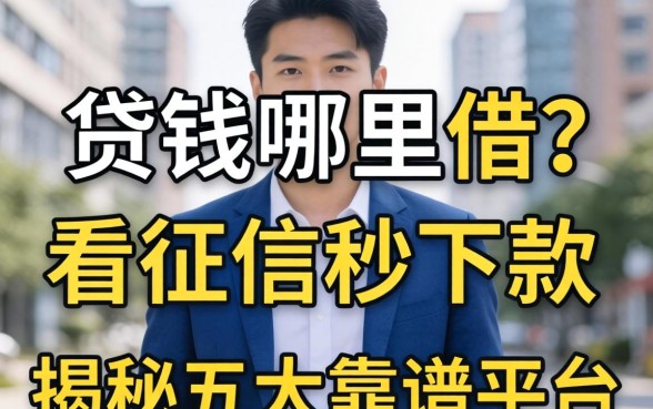 急需用钱哪里借？不看征信秒下款的网贷真的存在吗？揭秘五大靠谱平台