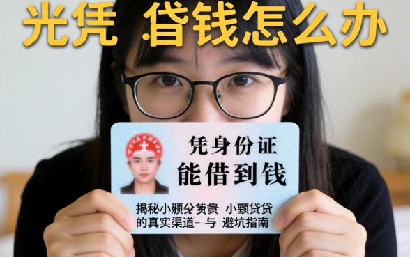 急需用钱怎么办?光凭身份证能借到钱吗?揭秘小额借贷的真实渠道与避坑指南
