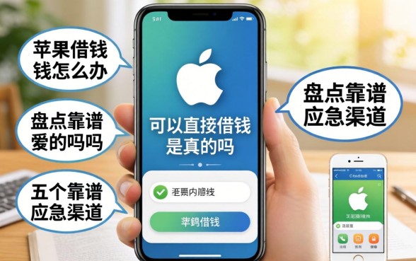 急需用钱怎么办?苹果手机可以直接借钱是真的吗?盘点五个靠谱应急渠道