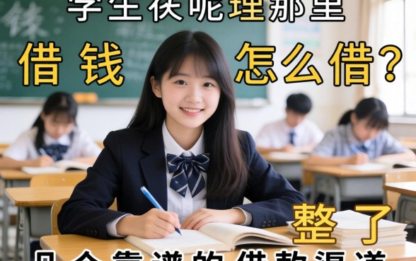学生在哪里借钱怎么借？整理了几个靠谱的借款渠道