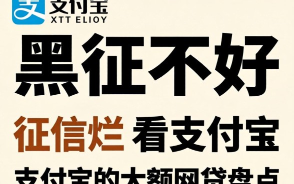 征信黑征信不好征信烂不看支付宝的大额网贷盘点