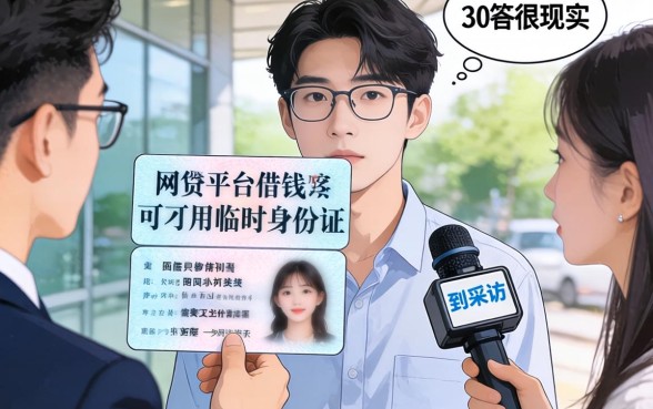 网贷平台借钱可以用临时身份证吗？我采访了30个人，答案很现实