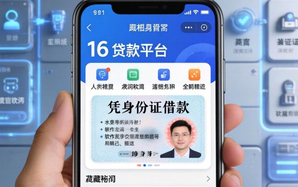 我试了满16的贷款的平台，发现凭身份证借款的软件里藏着这些不为人知的秘密