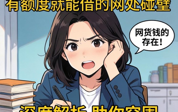 急需用钱却四处碰壁？有额度就能借的网贷真的存在吗？深度解析助你突围