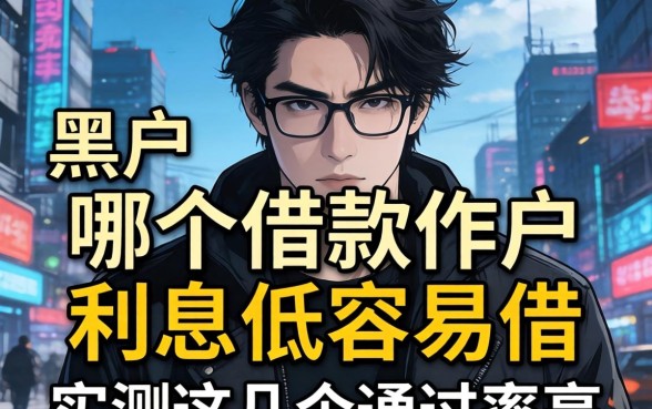 揭秘黑户哪个借款软件利息低容易借，实测这几个通过率高