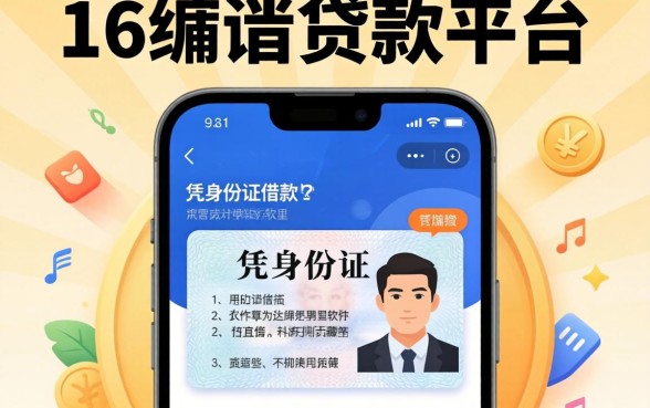 我试了满16的贷款的平台，发现凭身份证借款的软件里藏着这些不为人知的秘密