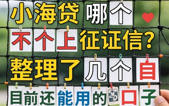 网上小贷哪个不上征信?整理了几个目前还能用的口子