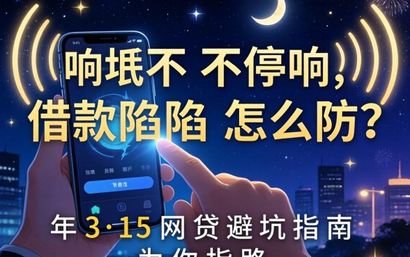 深夜手机不停响，借款陷阱怎么防？2026年3·15网贷避坑指南为你指路