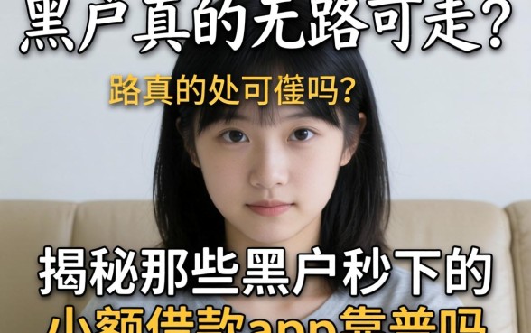 急需用钱却四处碰壁?黑户真的无路可走吗?揭秘那些黑户秒下的小额借款app靠谱吗?