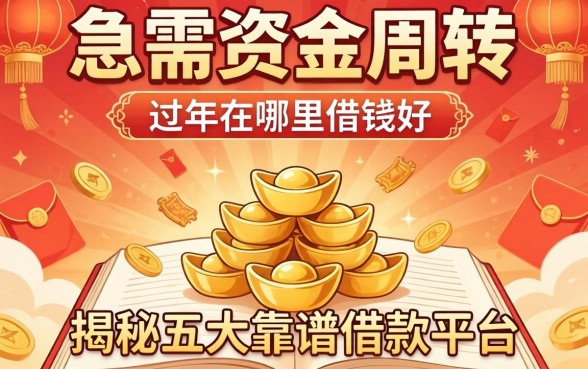 过年急需资金周转？过年在哪里借钱好呢？揭秘五大靠谱借款平台
