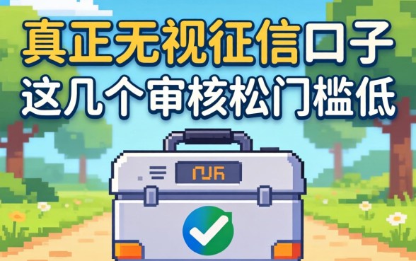 揭秘真正无视征信的口子,这几个审核松门槛低