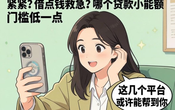 手头紧想借点钱救急？哪个贷款小额度门槛低一点？这几个平台或许能帮到你