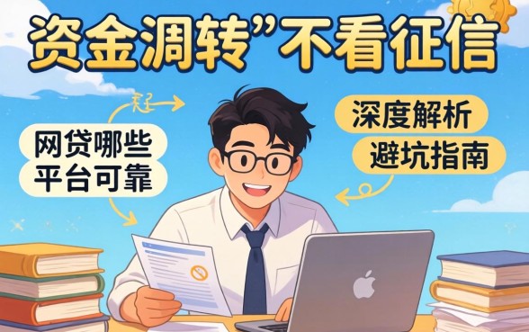 急需资金周转？额度大不看征信的网贷有哪些平台可靠？深度解析避坑指南