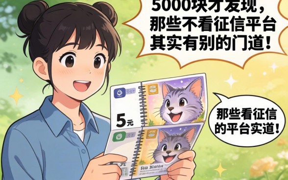 我借了5000块才发现,那些不看征信的平台其实有别的门道